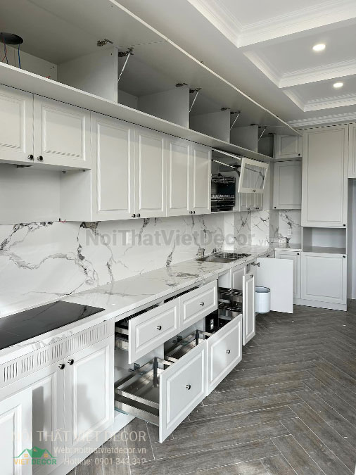 Nội Thất Việt Decor thiết kế thi công nội thất, tủ bếp gỗ công nghiệp An Cường, shophouse dự án Aminia Ninh Kiều Cần Thơ, tủ bếp