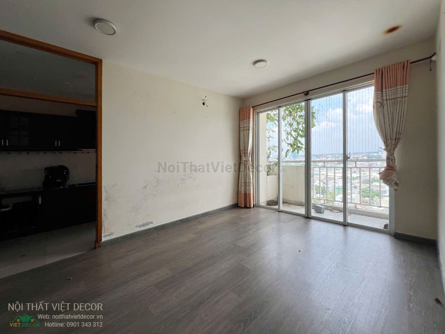 Nội Thất Việt Decor khảo sát hiện trạng căn hộ 3 phòng ngủ chung cư Tecco phường Linh Đồng thành phố Thủ Đức phòng khách