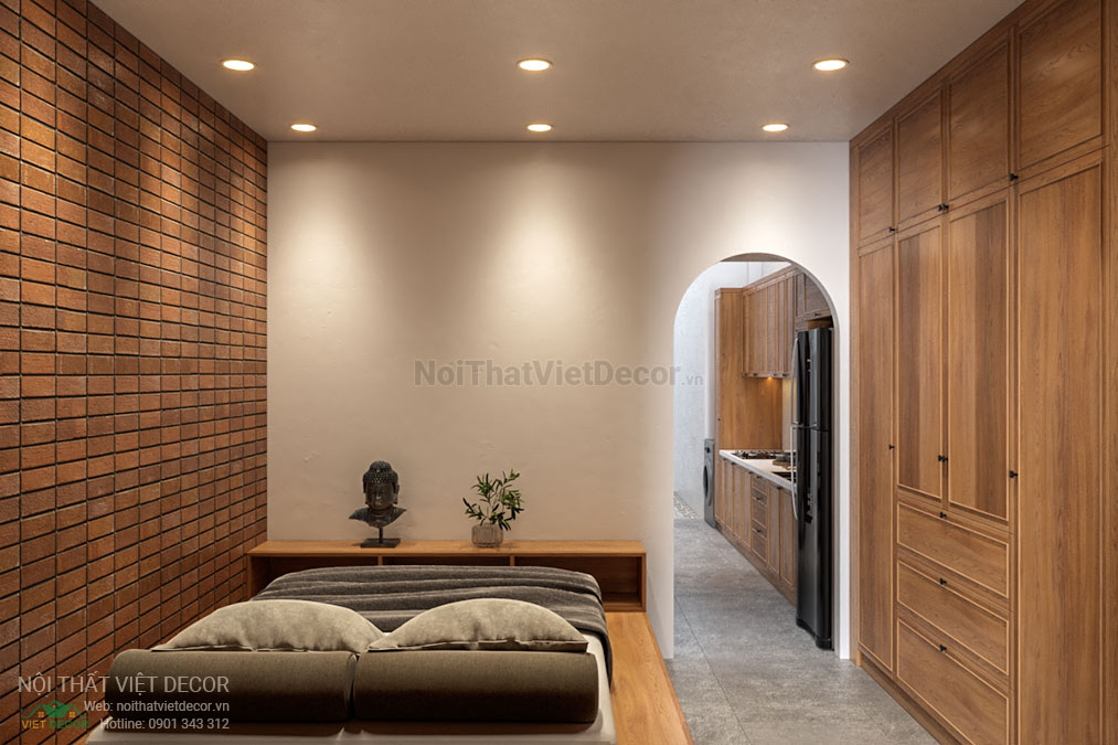 Nội thất Việt Decor thiết kế thi công nội thất nhà phố độc lạ, cá tính tại quận 2, thành phố Hồ Chí Minh, phòng ngủ khách