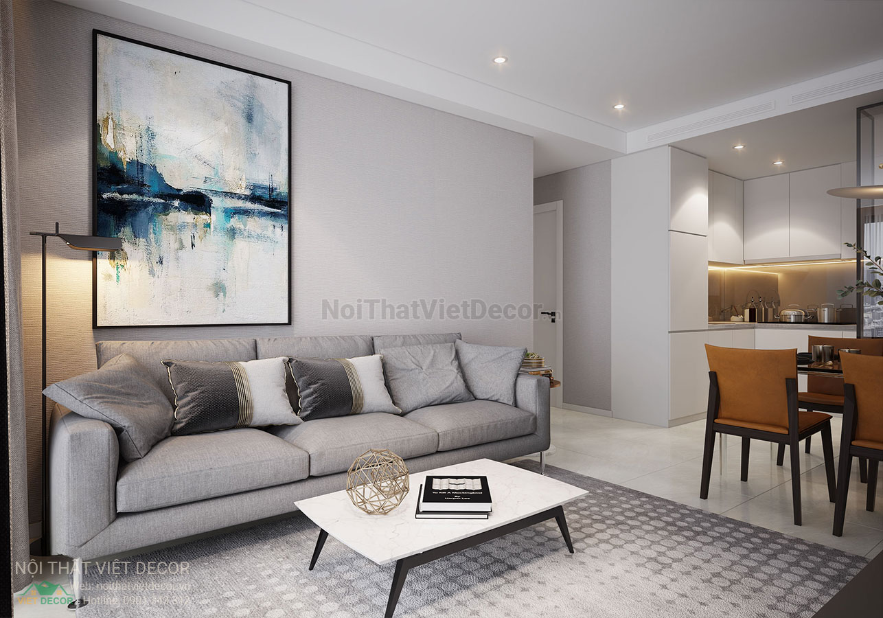 Nội thất Việt Decor thiết kế thi công trang trí nội thất căn hộ 2 phòng ngủ dự án lavida plus quận 7 tp hồ chí minh