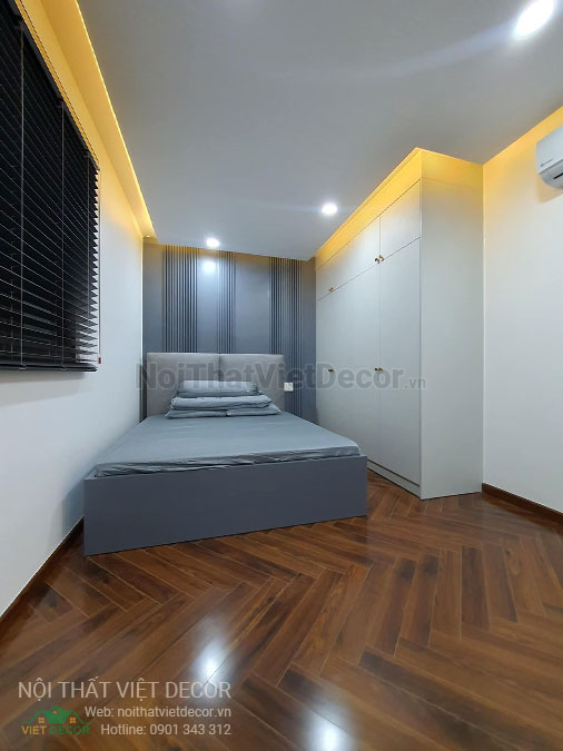 Nội Thất Việt Decor thiết kế thi công trang trí nội thất, tủ bếp gỗ công nghiệp An Cường, nhà phố 3 phòng ngủ tại quận 3 thành phố Hồ Chí Minh, phòng ngủ 1