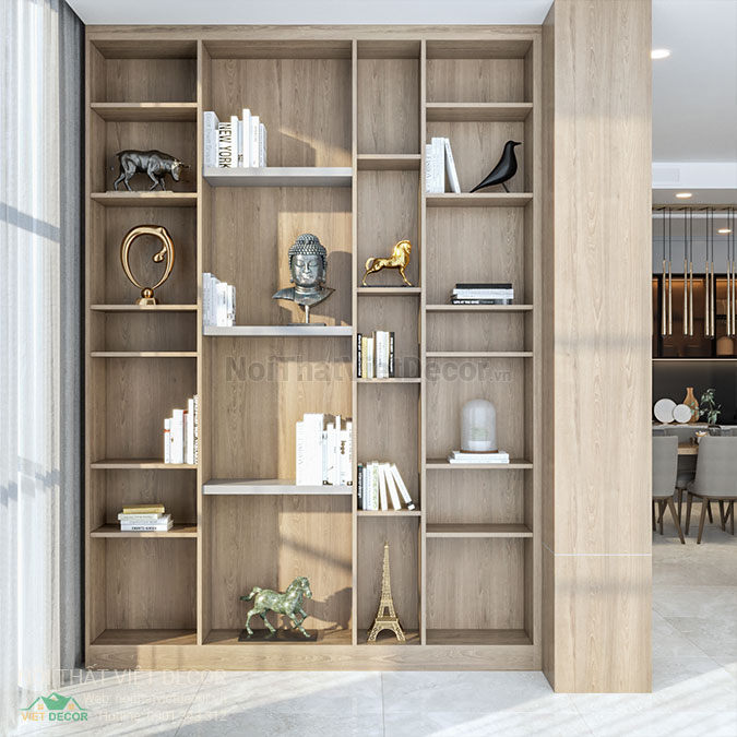 Nội thất Việt Decor thiết kế thi công nội thất căn hộ 2 phòng ngủ tại quận 7, thành phố Hồ Chí Minh, tủ trang trí