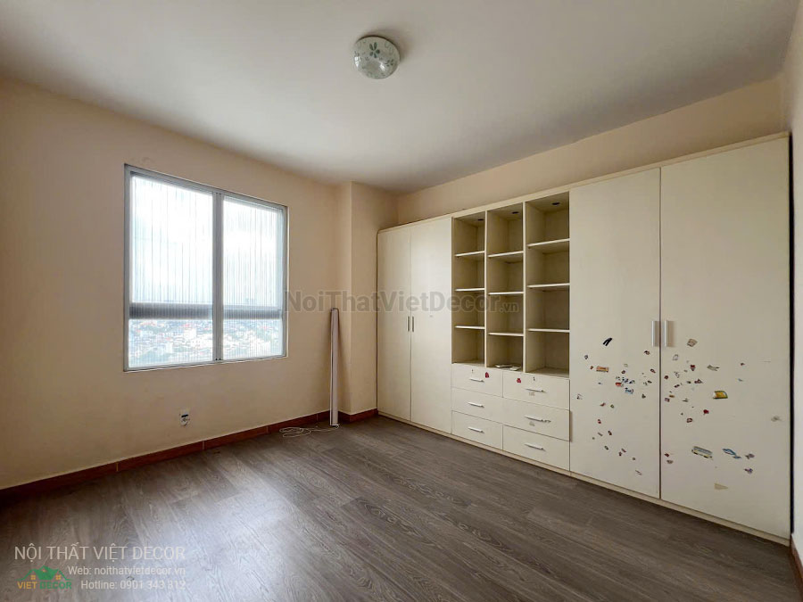 Nội Thất Việt Decor khảo sát hiện trạng căn hộ 3 phòng ngủ chung cư Tecco phường Linh Đồng thành phố Thủ Đức phòng ngủ bé gái