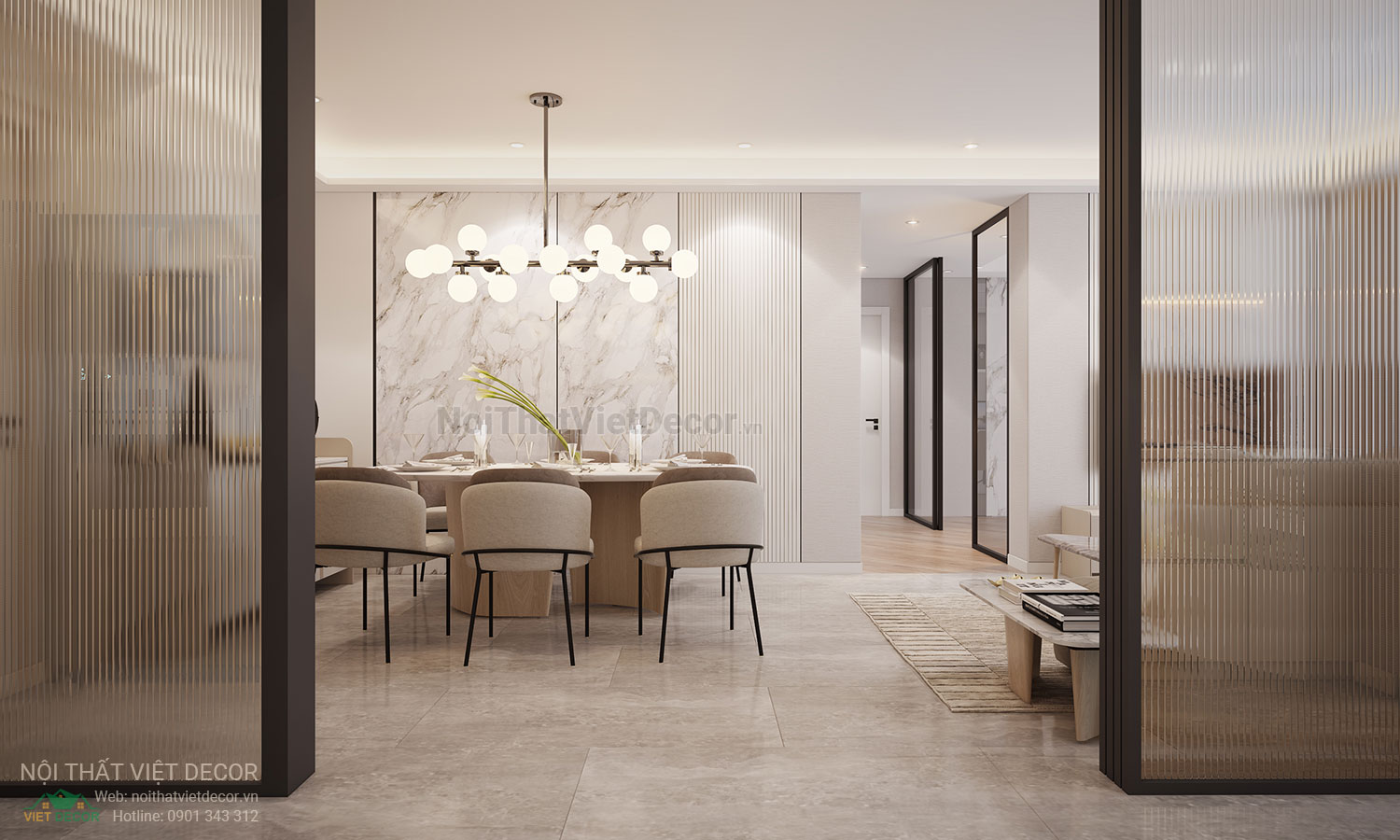 Nội thất Việt Decor thiết kế thi công trang trí nội thất căn hộ 3 phòng ngủ dự án lavida plus quận 7 tp hồ chí minh