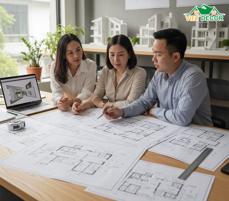 Kinh nghiệm lựa chọn đơn vị thiết kế bản vẽ nhà 1 trệt 1 lầu 3 phòng ngủ uy tín