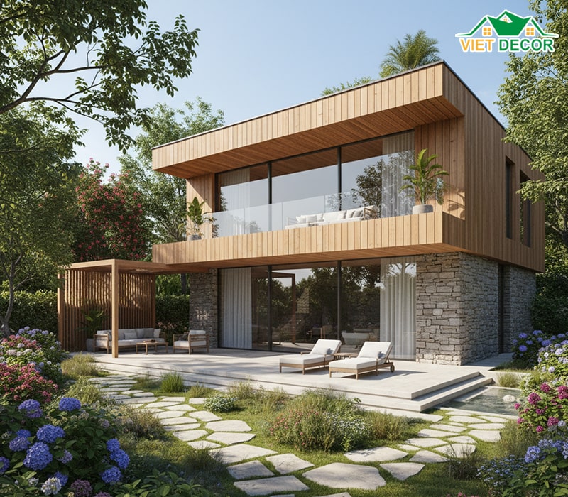 biệt thự nhà vườn 2 tầng