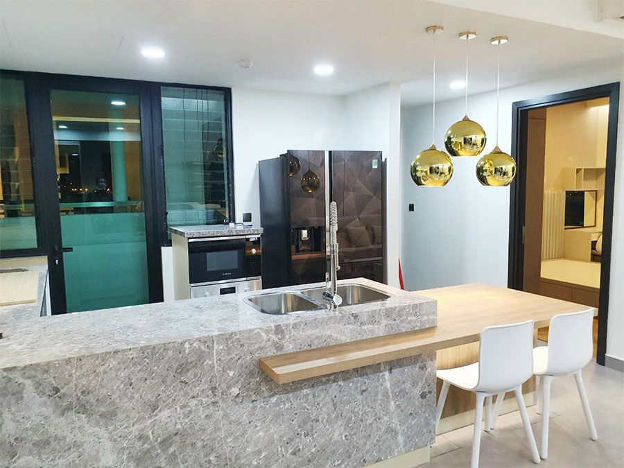 Thiết kế thi công nội thất biệt thự chị Yến quận 2 Hồ Chí Minh gỗ công nghiệp An Cường
