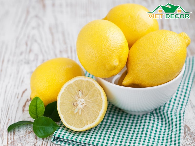 Nguyên liệu cần chuẩn bị để làm nước lau sàn bằng chanh
