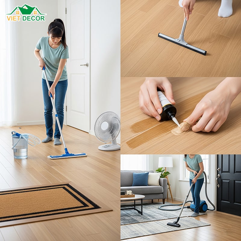 Những lưu ý quan trọng khi bảo trì sàn nhà sau khi làm sạch