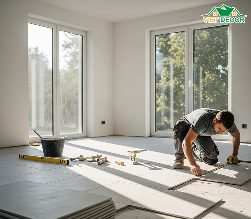 Các yếu tố cần lưu ý khi tính số lượng gạch lát nền 80x80