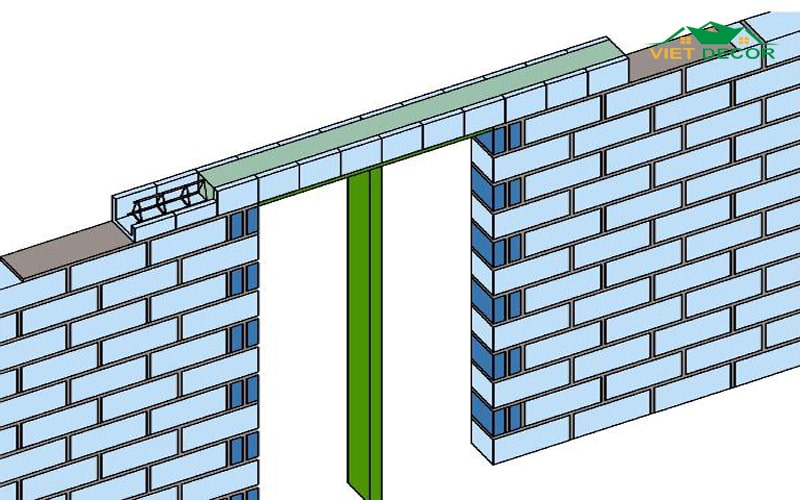 Xây tường đôi hoặc dùng Gạch chữ U