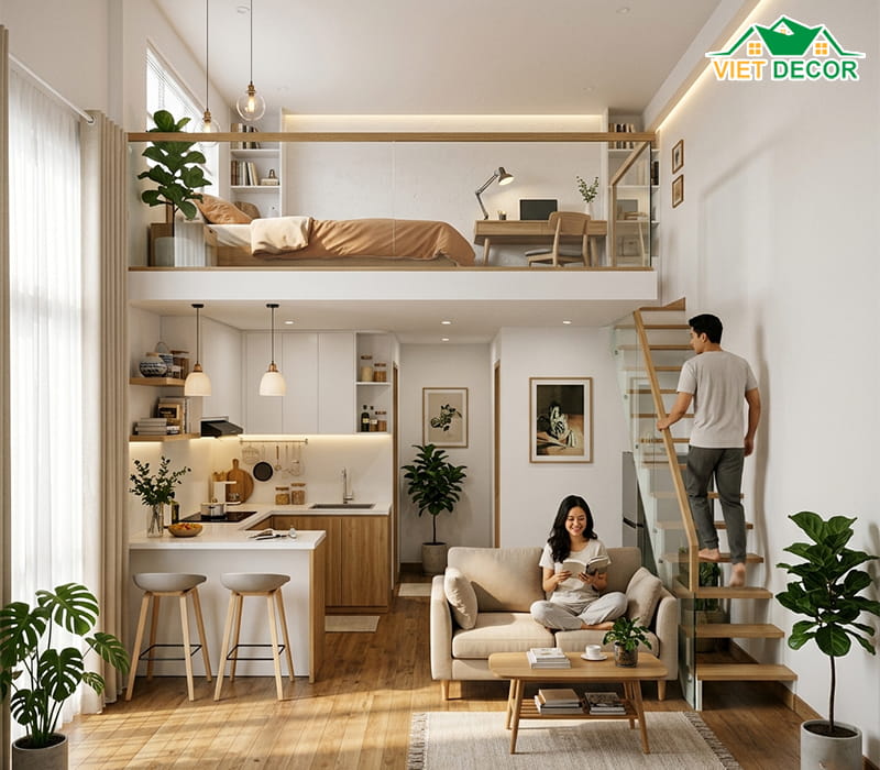 Lợi ích của việc thiết kế gác lửng trong không gian nhỏ