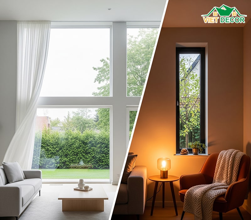 Mục đích sử dụng và yêu cầu ánh sáng, thông gió