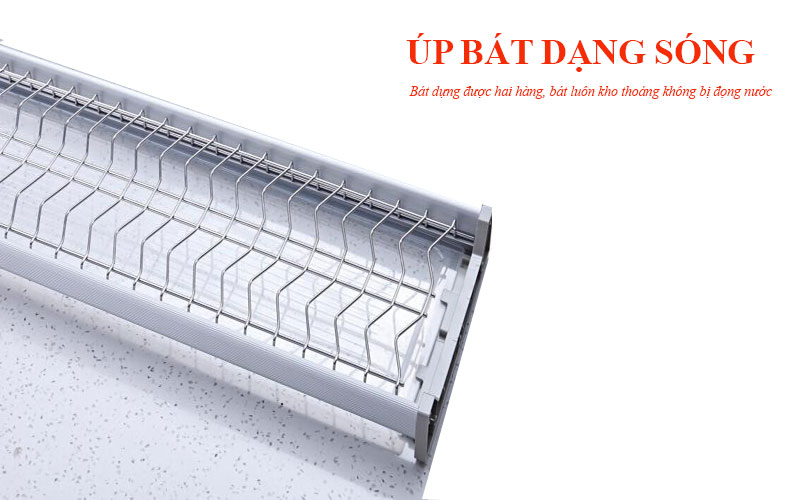 Nội thất Việt Decor phụ kiện giá chén bát tủ bếp trên inoxen BCD304.60/70/80/90