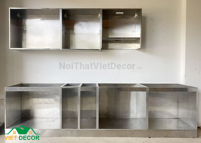 Khung tủ bếp inox làm bằng phương pháp dập chấn
