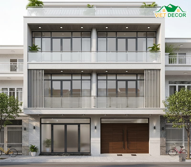 mặt tiền nhà phố 5m 4 tầng