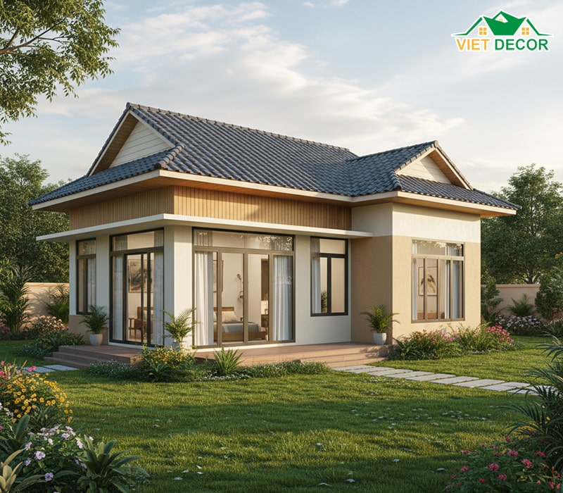 Tại sao mẫu nhà 1 tầng 80m2 3 phòng ngủ lại được ưa chuộng?