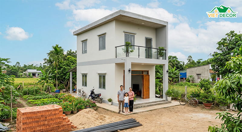 Có thể xây nhà 2 tầng ở nông thôn với 700 triệu hay không?