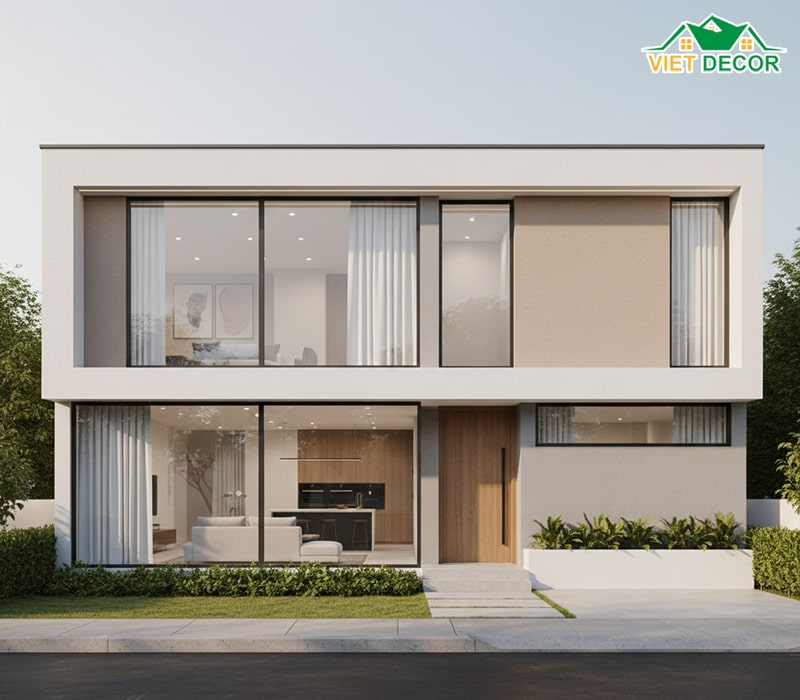 Nhà cấp 4 mái bằng 120m2 trẻ trung, giá rẻ