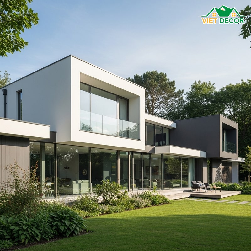 Mẫu nhà cấp 4 nông thôn 3 phòng ngủ hiện đại