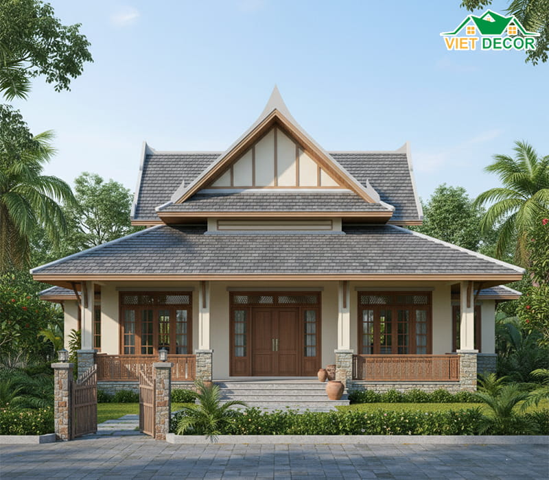 Tại sao mẫu nhà mái Thái 1 tầng 3 phòng ngủ 100m2 trở thành xu hướng?
