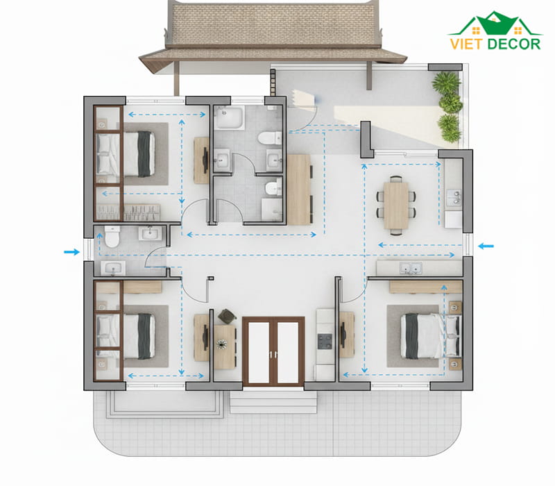 Tối ưu hóa ánh sáng tự nhiên và thông gió
