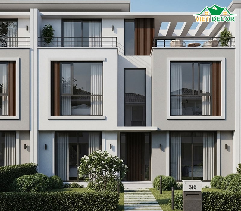 Mẫu nhà ống 2 tầng 4x15m có sân thượng