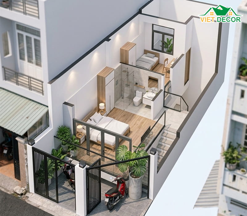 Tầng 2: Không gian nghỉ ngơi riêng tư