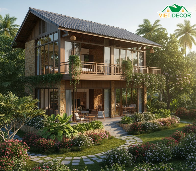 Tại sao nhà vườn 2 tầng ở nông thông lại là lựa chọn lý tưởng ở nông thôn?