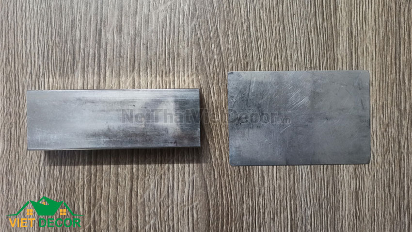 Mẫu vật liệu inox hộp và inox tấm SUS 304