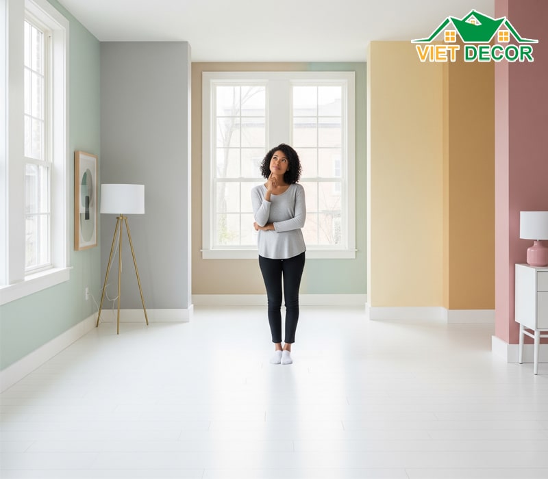 Ưu tiên chọn màu sơn tường bạn yêu thích