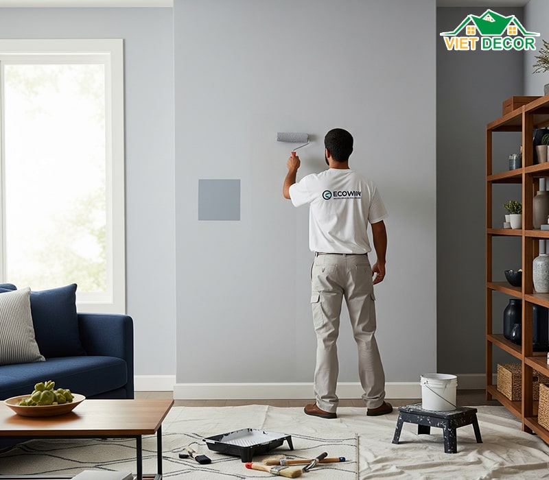 Lưu ý khi sơn tường phòng khách