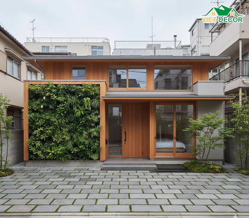 Mẫu nhà 1 tầng 3 phòng ngủ 120m² mái Nhật thanh lịch