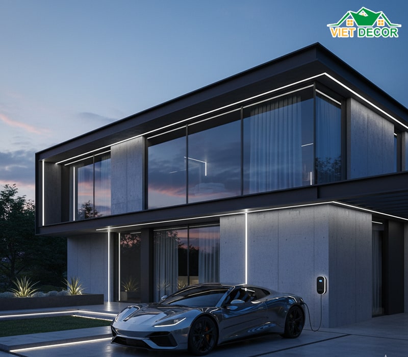 Thiết kế nhà cấp 4 120m2 3 phòng ngủ phong cách hiện đại