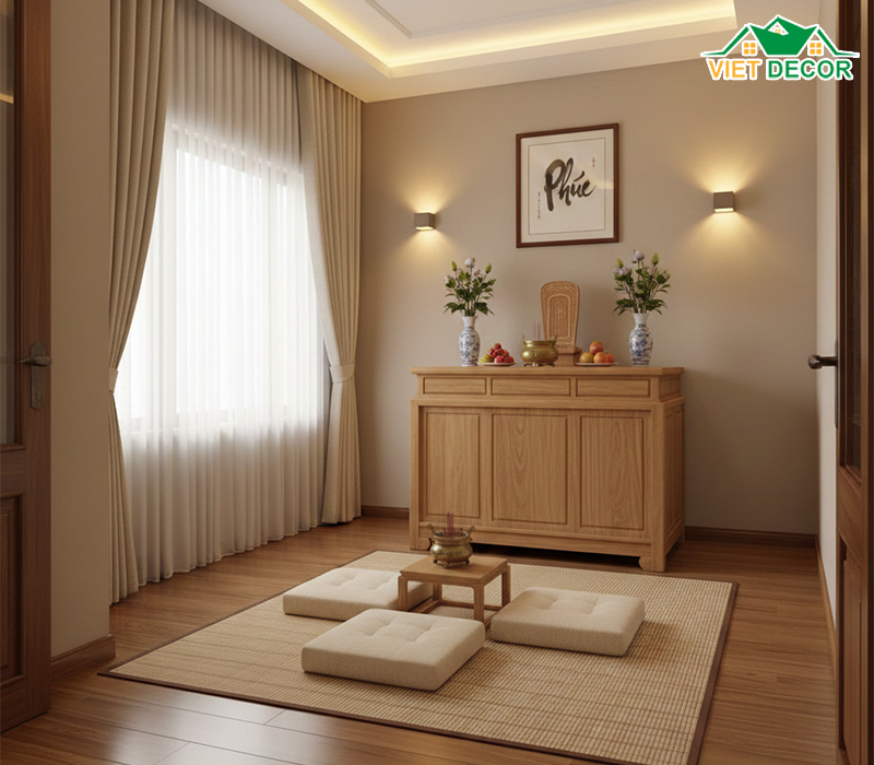 Các đại kỵ cần tránh khi đặt phòng thờ