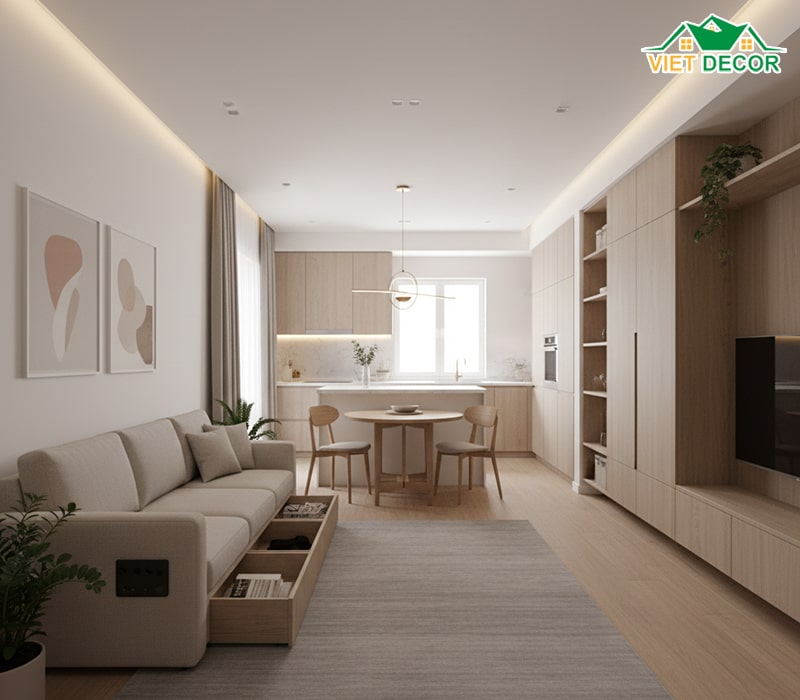 Nguyên tắc thiết kế nội thất để nhà 5x15 trông rộng hơn
