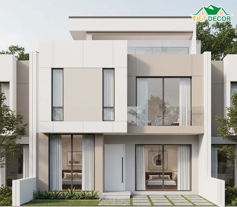 Mẫu nhà 5x15 2 tầng đơn giản, tối ưu chi phí (Phong cách Minimalism)