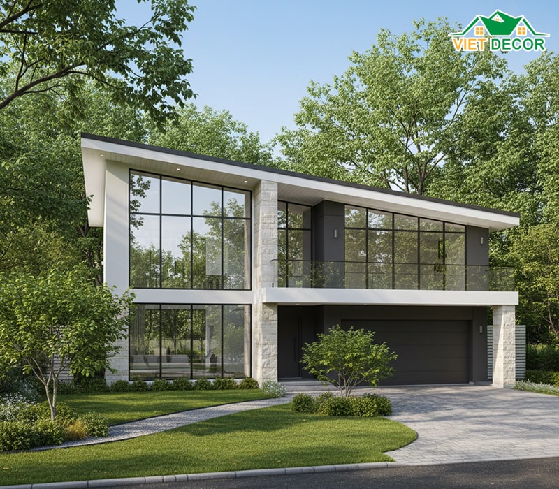 Nhà 2 tầng 5 phòng ngủ 150m2