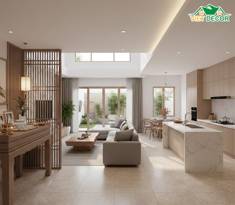 nhà 2 tầng có nên để phòng thờ tầng 1