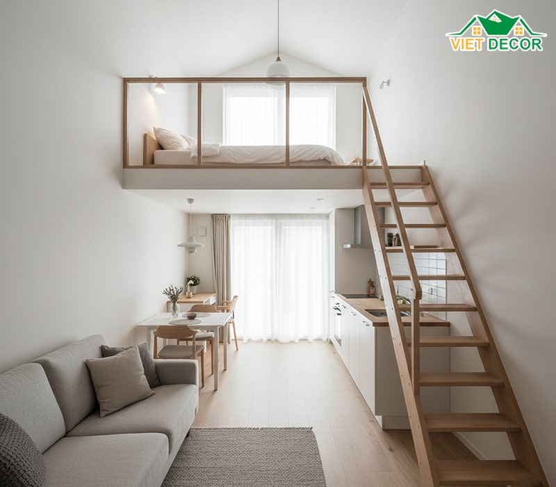 Thiết kế gác lửng: giải pháp "nhân đôi" diện tích hiệu quả