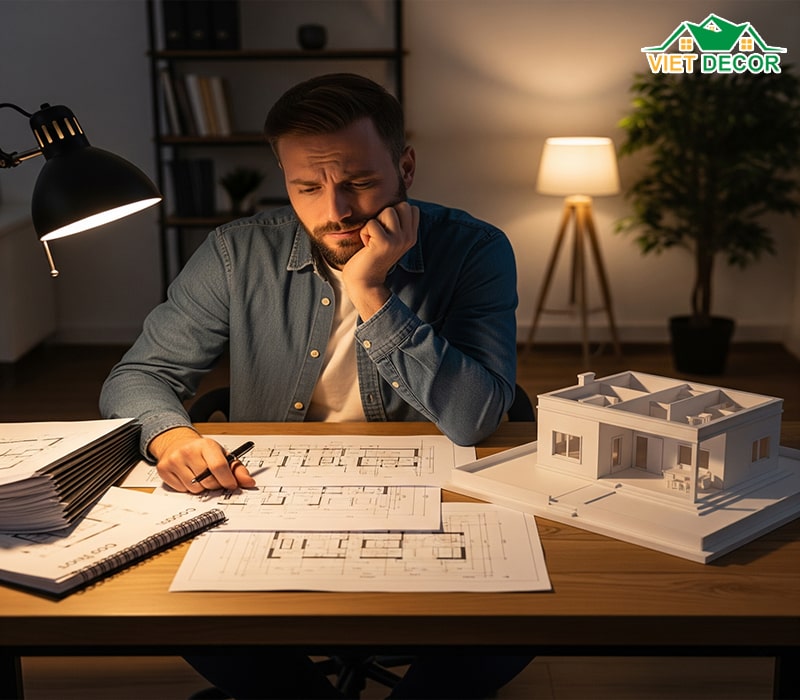 Chi phí xây nhà cấp 4 2 phòng ngủ 5x12 trọn gói bao nhiêu?