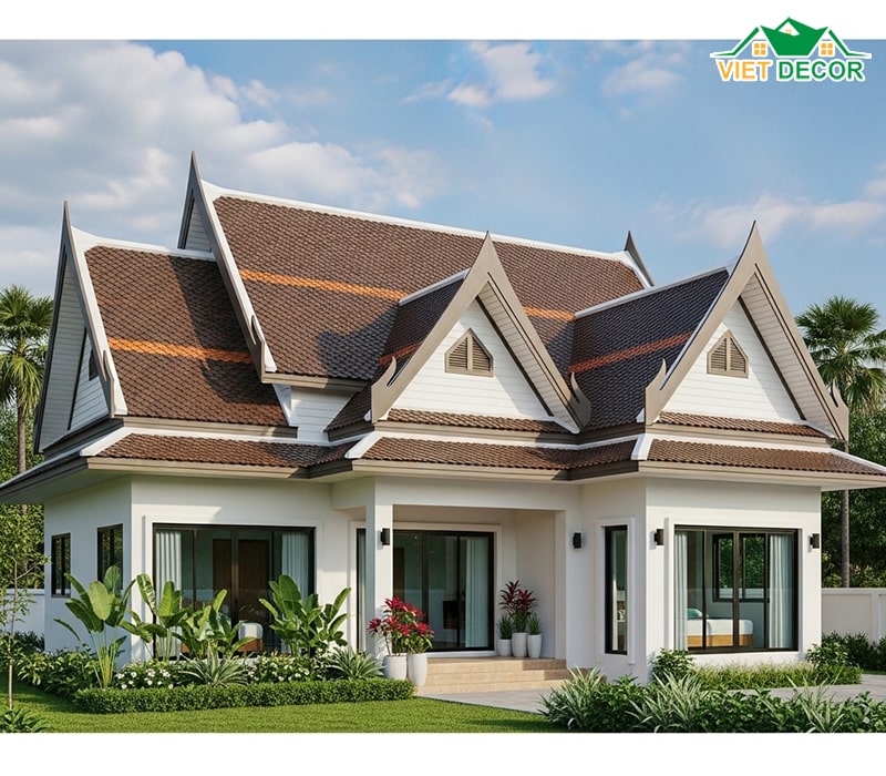 Mẫu nhà cấp 4 2 phòng ngủ 5×12 mái thái