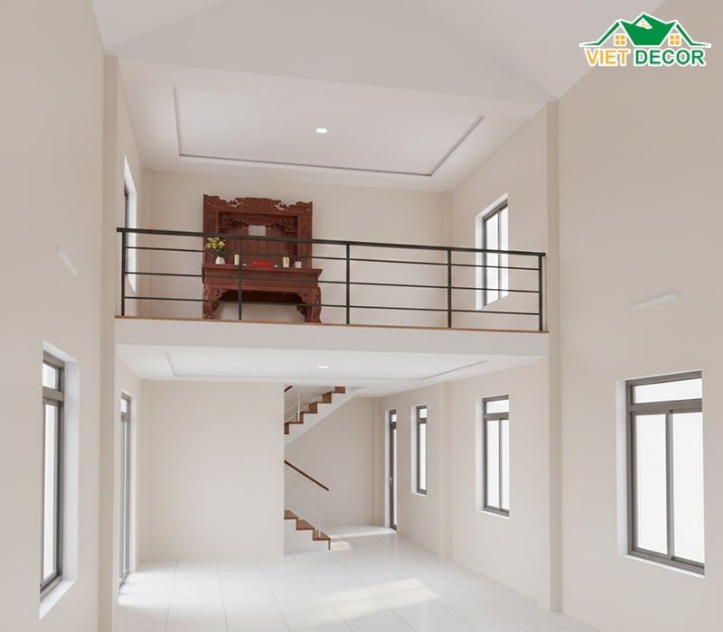 Cách đặt bàn thờ trên gác lửng