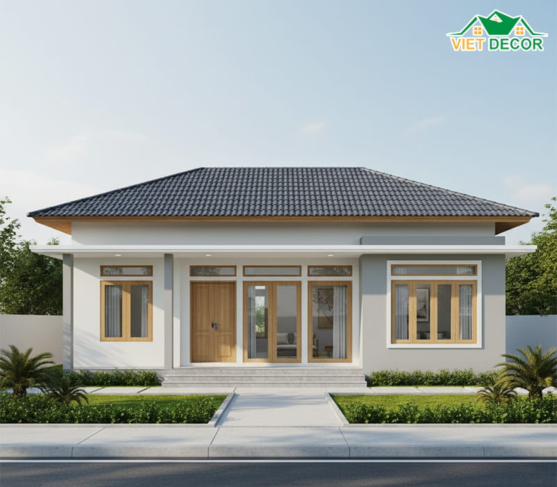 Mẫu nhà cấp 4 mái Nhật phong cách tối giản (Minimalism)