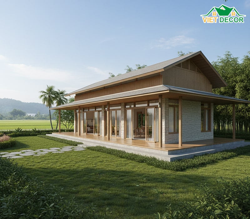 Tại sao nhà cấp 4 mái Nhật ở nông thôn lại trở thành xu hướng?