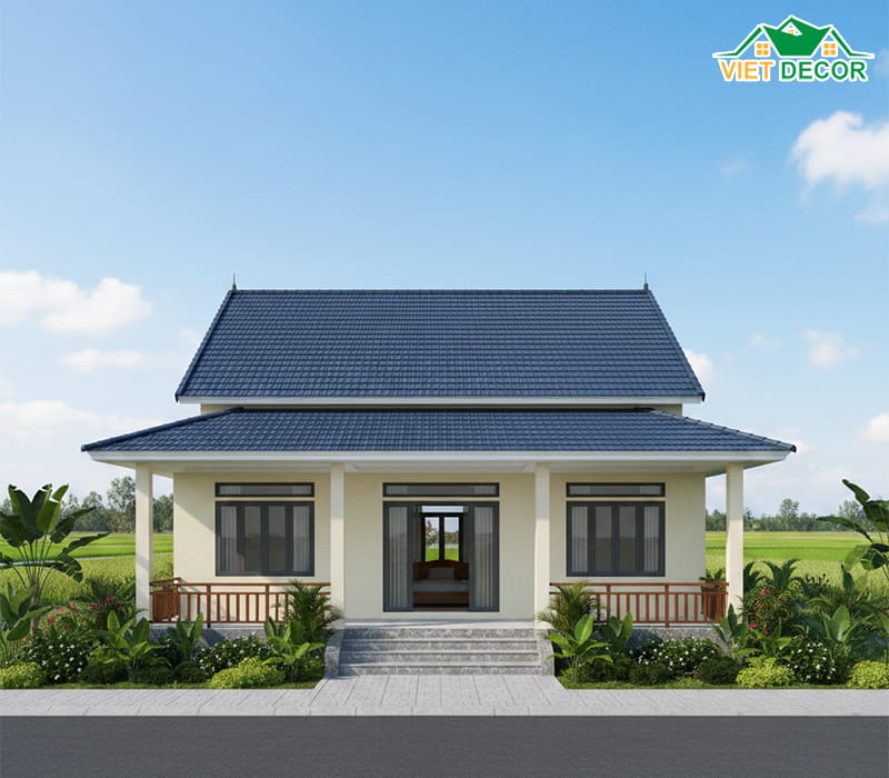 Nhà cấp 4 mái Thái 3 phòng ngủ 500 triệu