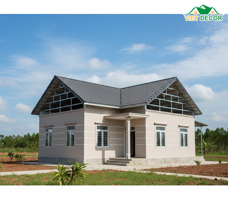 Giải đáp: 500 triệu có đủ xây nhà cấp 4 mái thái 3 phòng ngủ không?