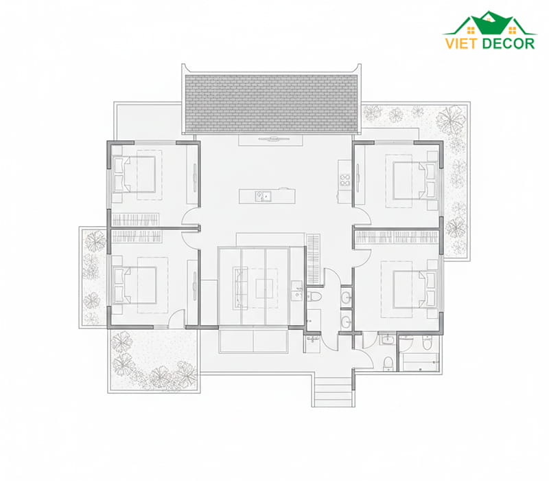 Tối ưu hóa ánh sáng tự nhiên cho từng không gian phòng