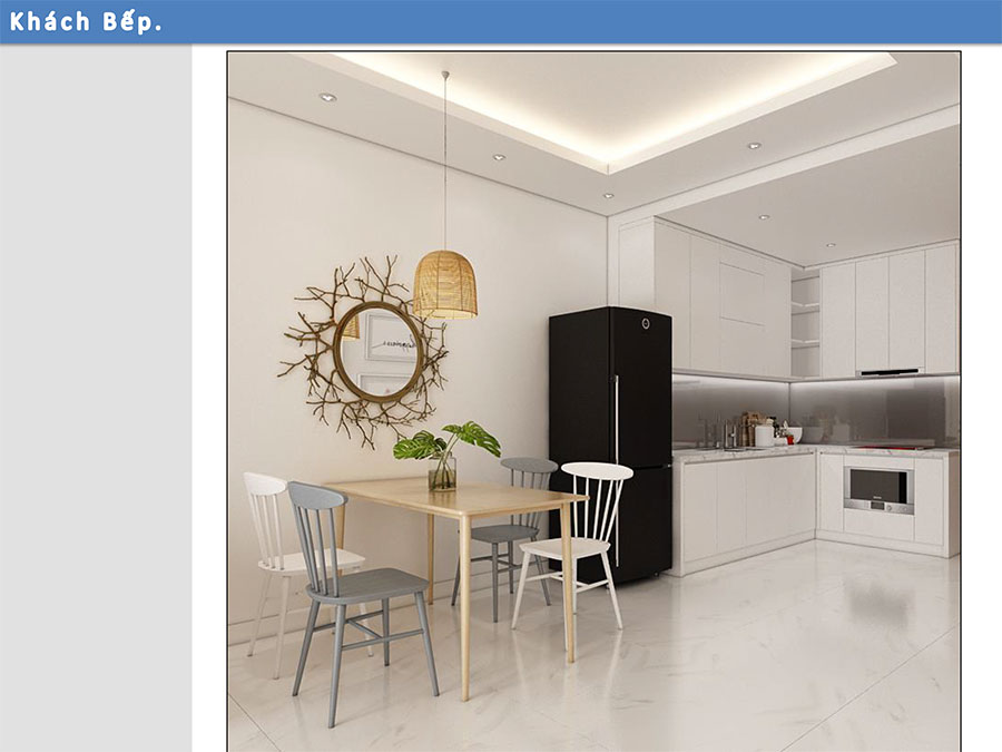 Thiết kế thi công nội thất căn hộ 2 phòng ngủ nhà chị Thủy - Nhà Bè HCM