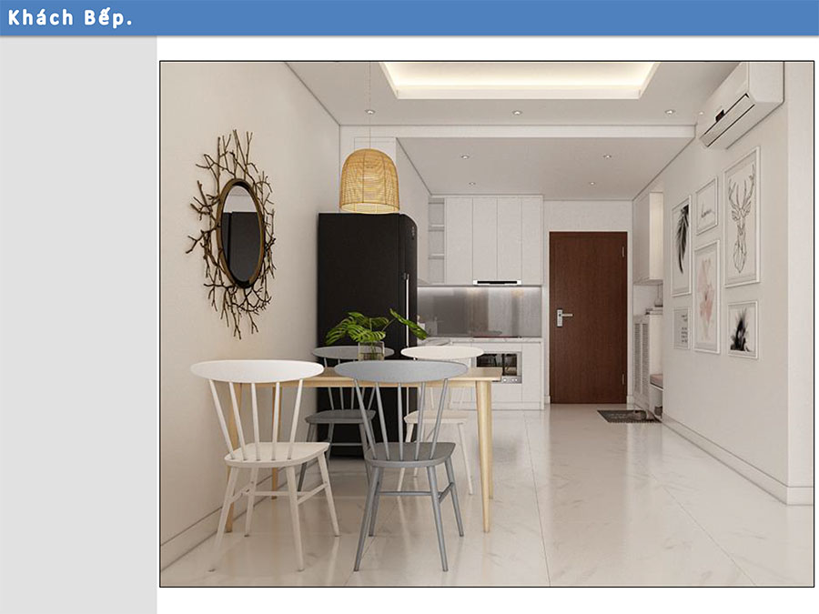Thiết kế thi công nội thất căn hộ 2 phòng ngủ nhà chị Thủy - Nhà Bè HCM